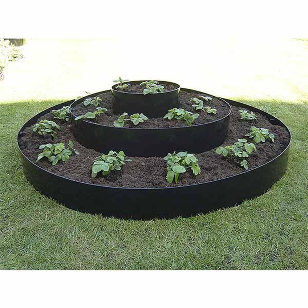 Century Products 18 in. Black Polyethylene Eco Raised Garden Bed-ECO18