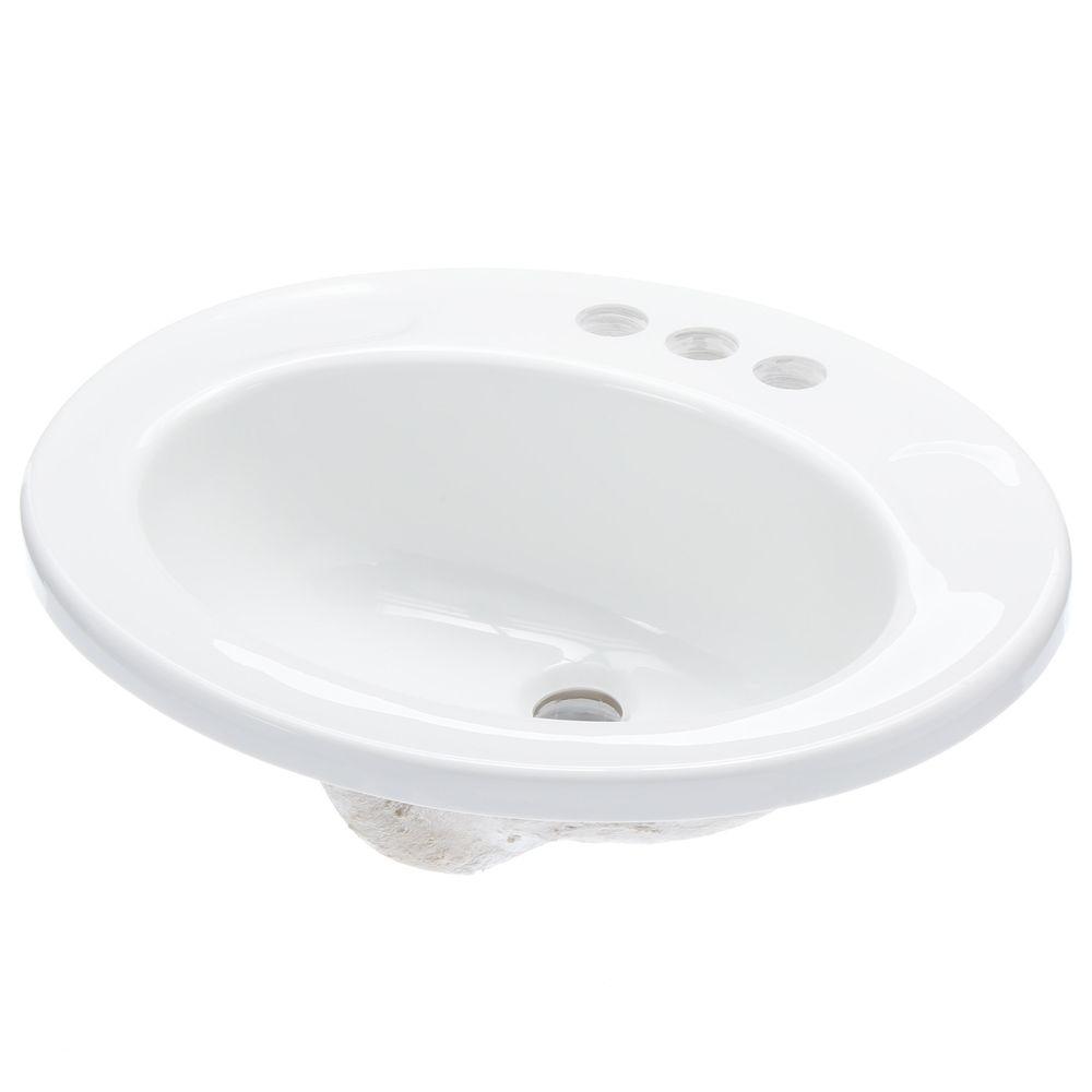 Thermocast Austin DropIn Bathroom Sink in White95800 The Home Depot