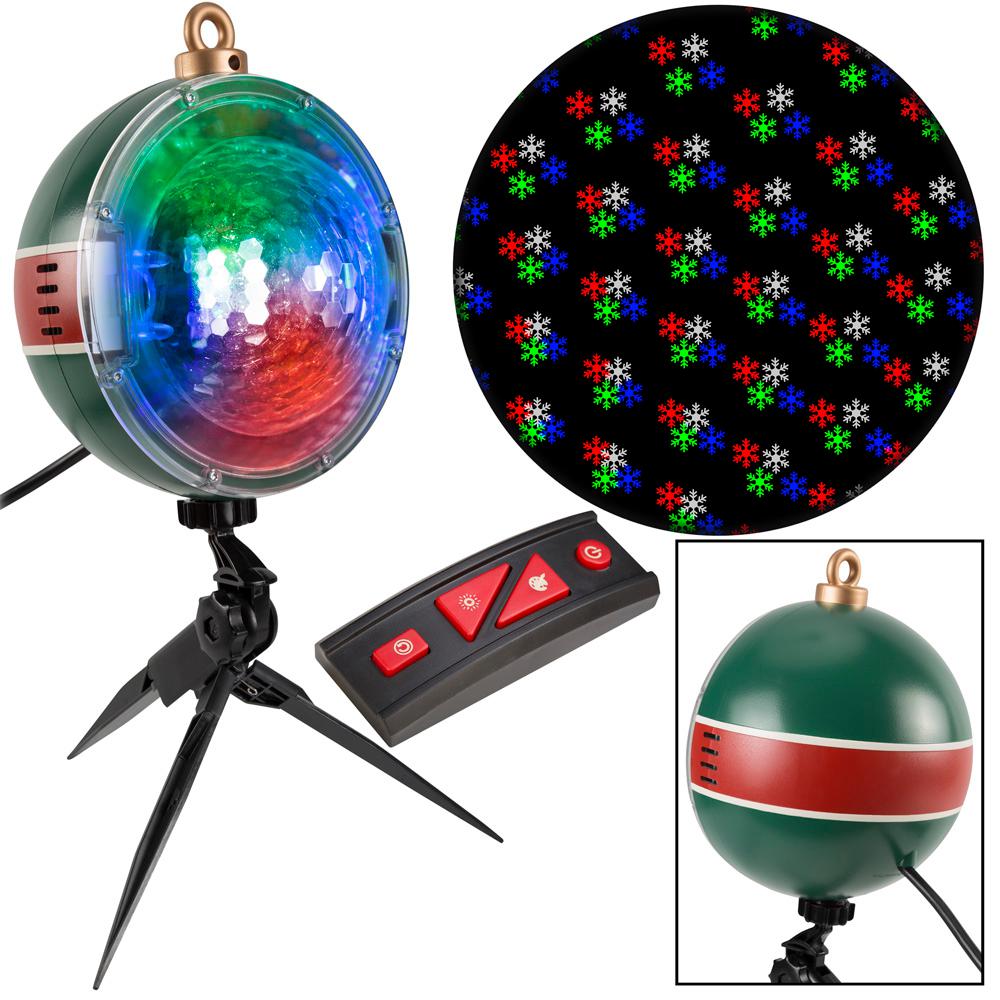 LightShow 61 Effects Christmas Projection SnowFlurry with Remote-Snowflake