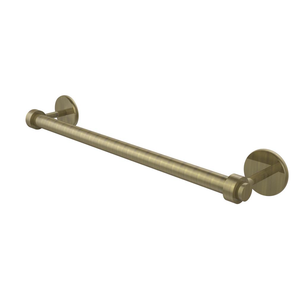 Allied Brass 7251G//18-PC Satellite Orbit Two Collection 18 Inch Towel Bar with Groovy Detail 18-Inch Polished Chrome
