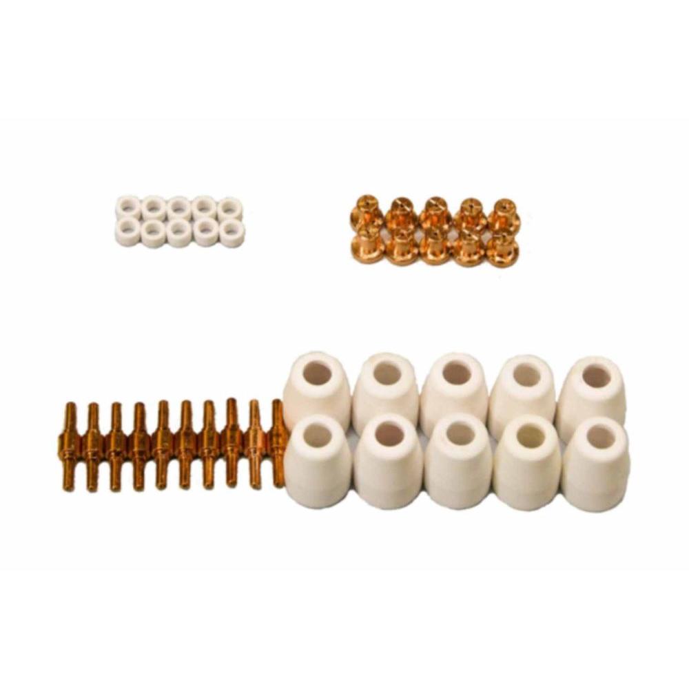 Lotos Plasma Cutter Nozzles, Electrodes, Cups and Rings Set (40-Piece) for Lotos... by Lotos