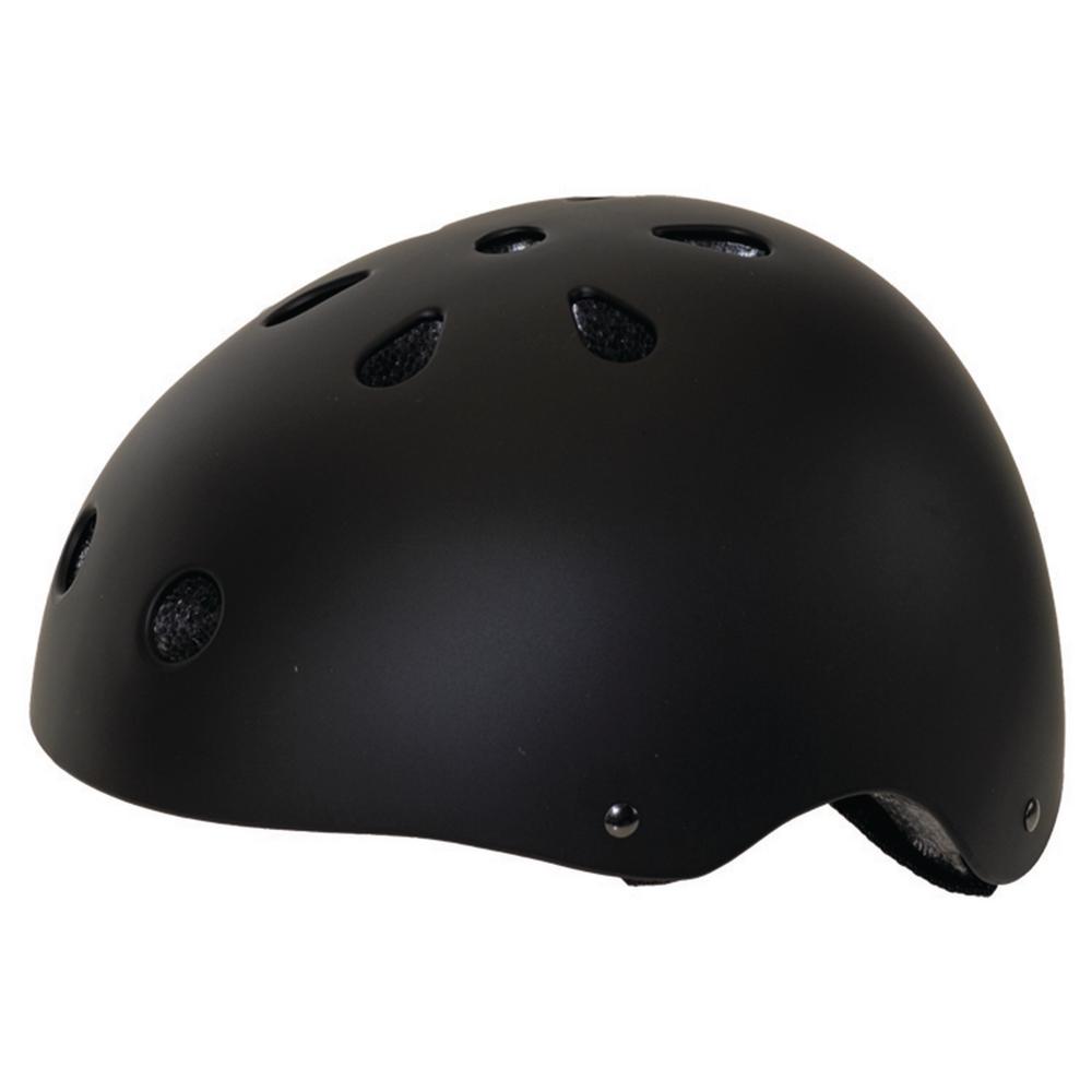 matte black cycling helmet