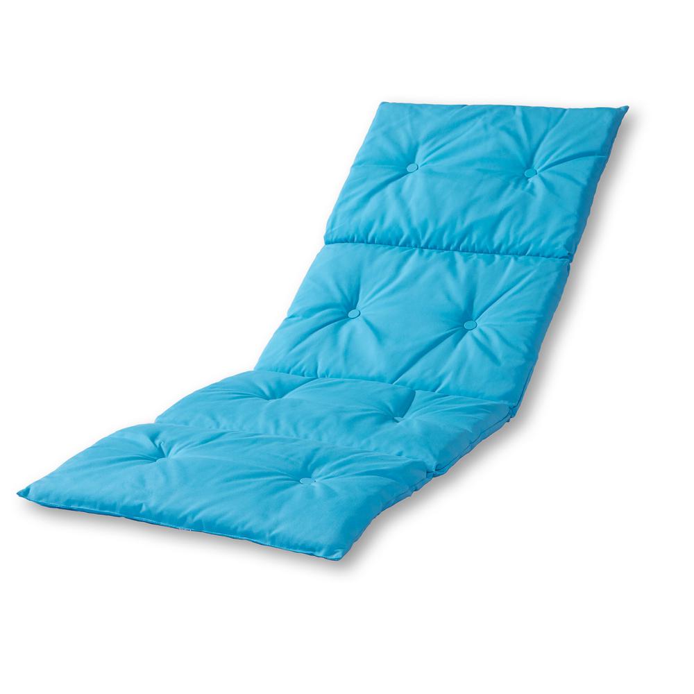 Greendale Home Fashions Solid Teal Outdoor Chaise Lounge PadOC7910