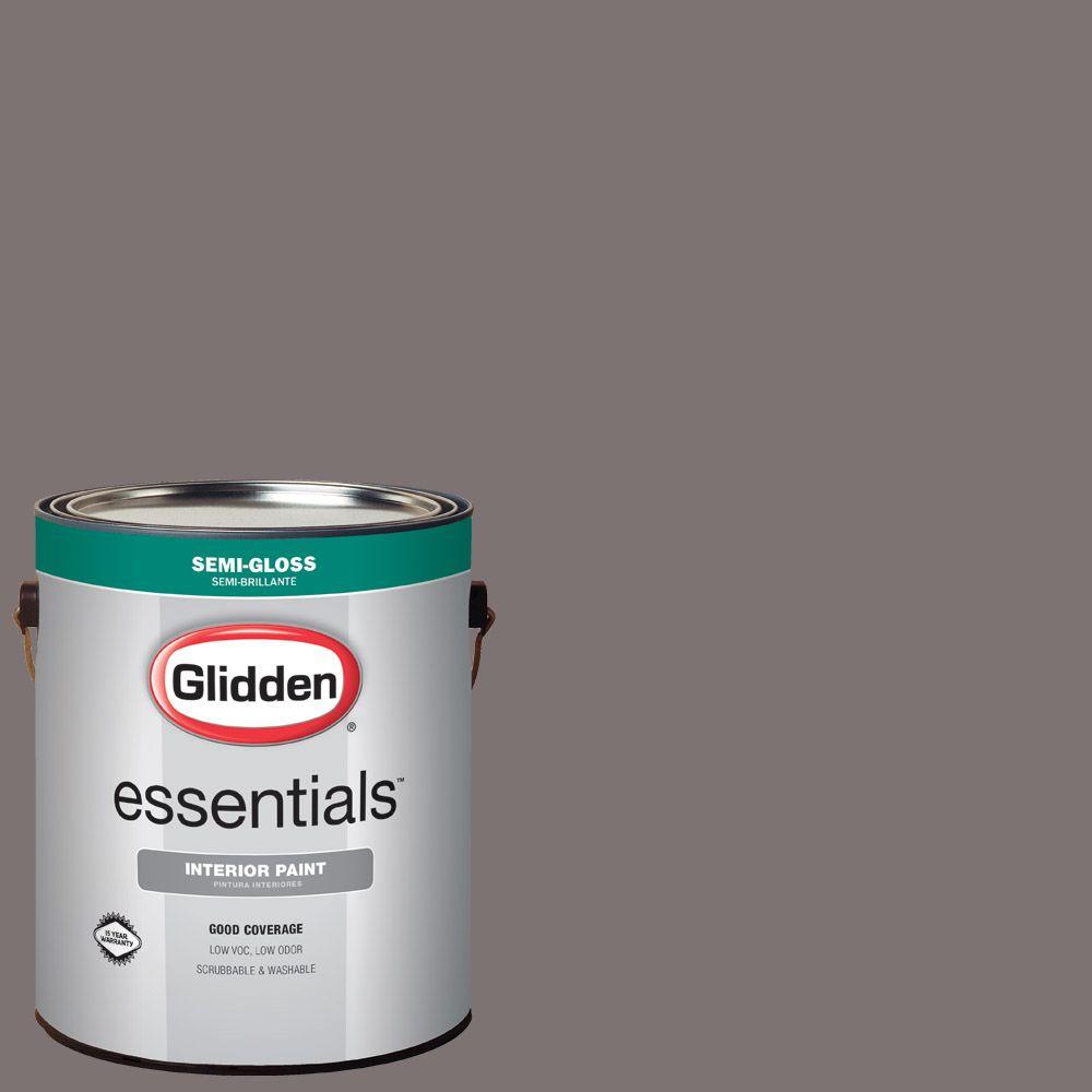 Glidden Essentials 1 Gal Hdgcn59u Dark Raspberry Taupe Semi Gloss Hdgcn59u Dark Raspberry Taupe Semi Gloss Interior Paint