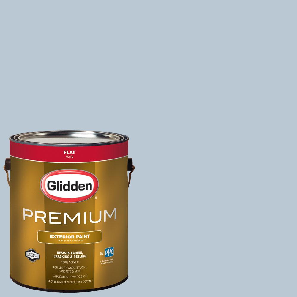 Glidden Premium 1 Gal Nba 075b Memphis Grizzlies Smoke Blue Flat Nba 075b Memphis Grizzlies Smoke Blue Flat Exterior Paint