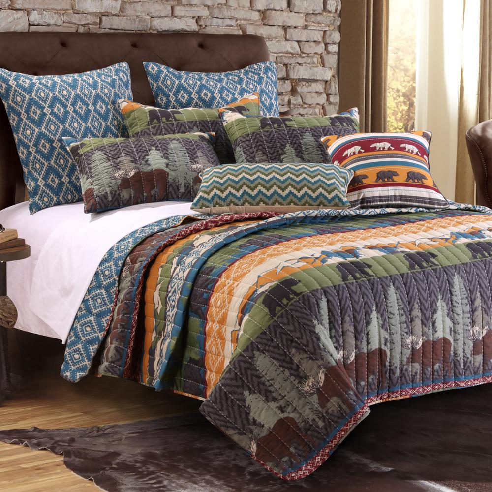 Greenland Home Fashions Black Bear Lodge Bonus Set 5 Piece Full