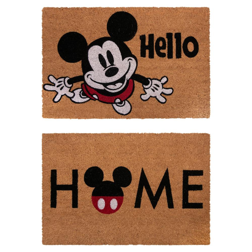 Disney Mickey Mouse Home and Hello 20 in. x 34 in. Coir