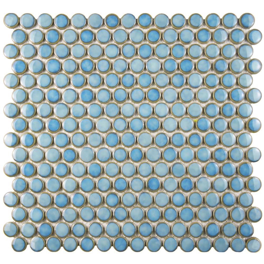 Blue Mosaic Tile The Home Depot Hudson