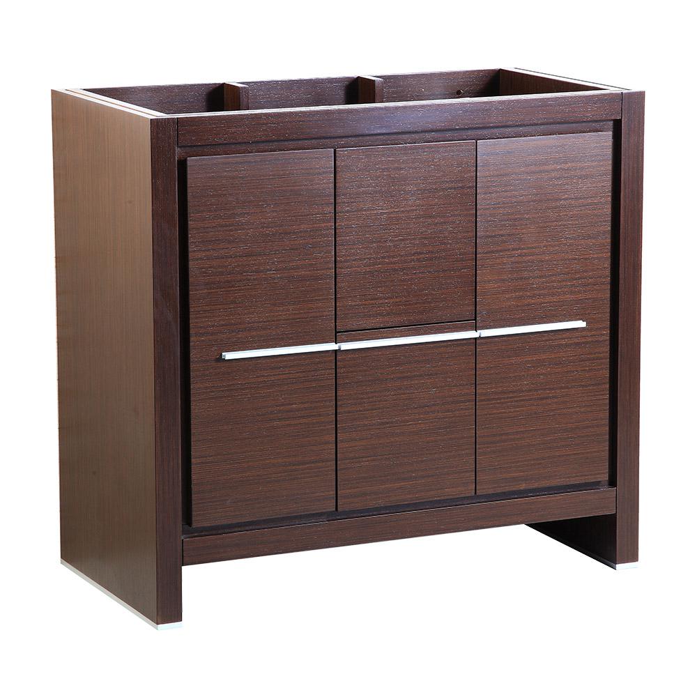 Fresca Allier 36 In Modern Bathroom Vanity Cabinet In Wenge Brown