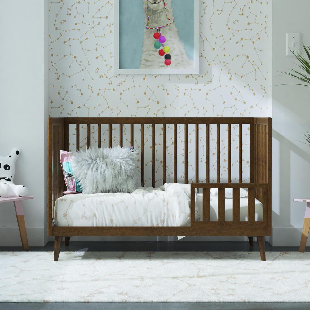 walnut color crib