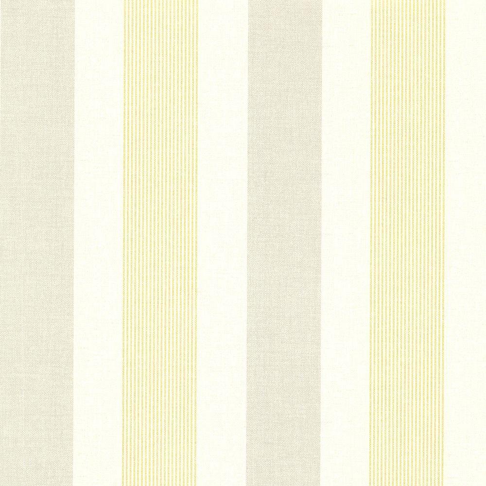 Brewster Jace Yellow Stripe Wallpaper 2686 22030 The Home Depot