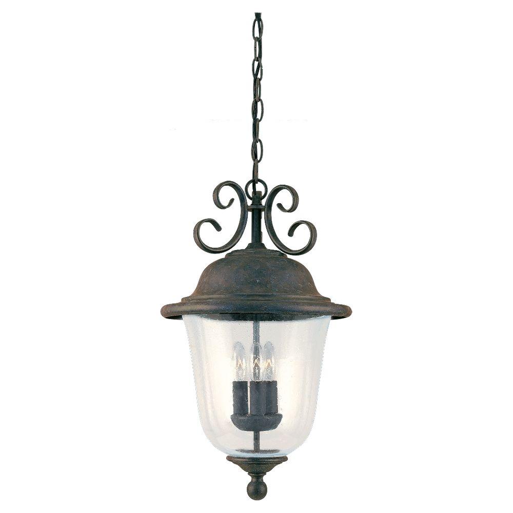 Sea Gull Lighting Trafalgar 3Light Outdoor Oxidized Bronze Hanging