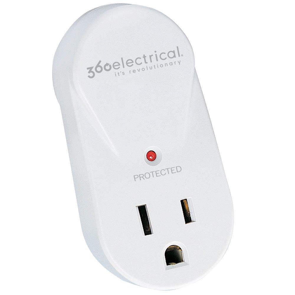 360 Electrical 1 Outlet Compact Rotating Surge Protector 36083 The   360 Electrical Surge Protectors 36083 64 300 