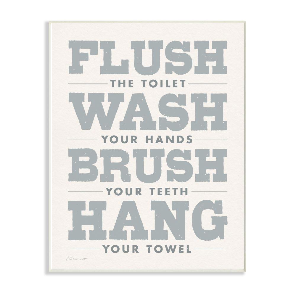 The Stupell Home Decor Collection 12 In X 18 In Flush Wash