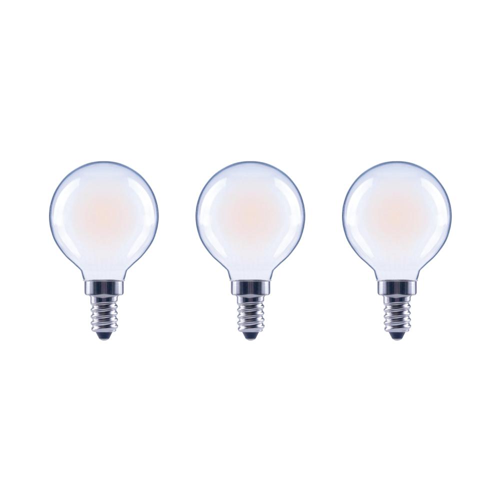 G16 5 Daylight Led Bulbs Light The Home Depot 40 Watt Equivalent G16 5 Globe Dimmable Energy Star Frosted Glass Filament Vintage Led