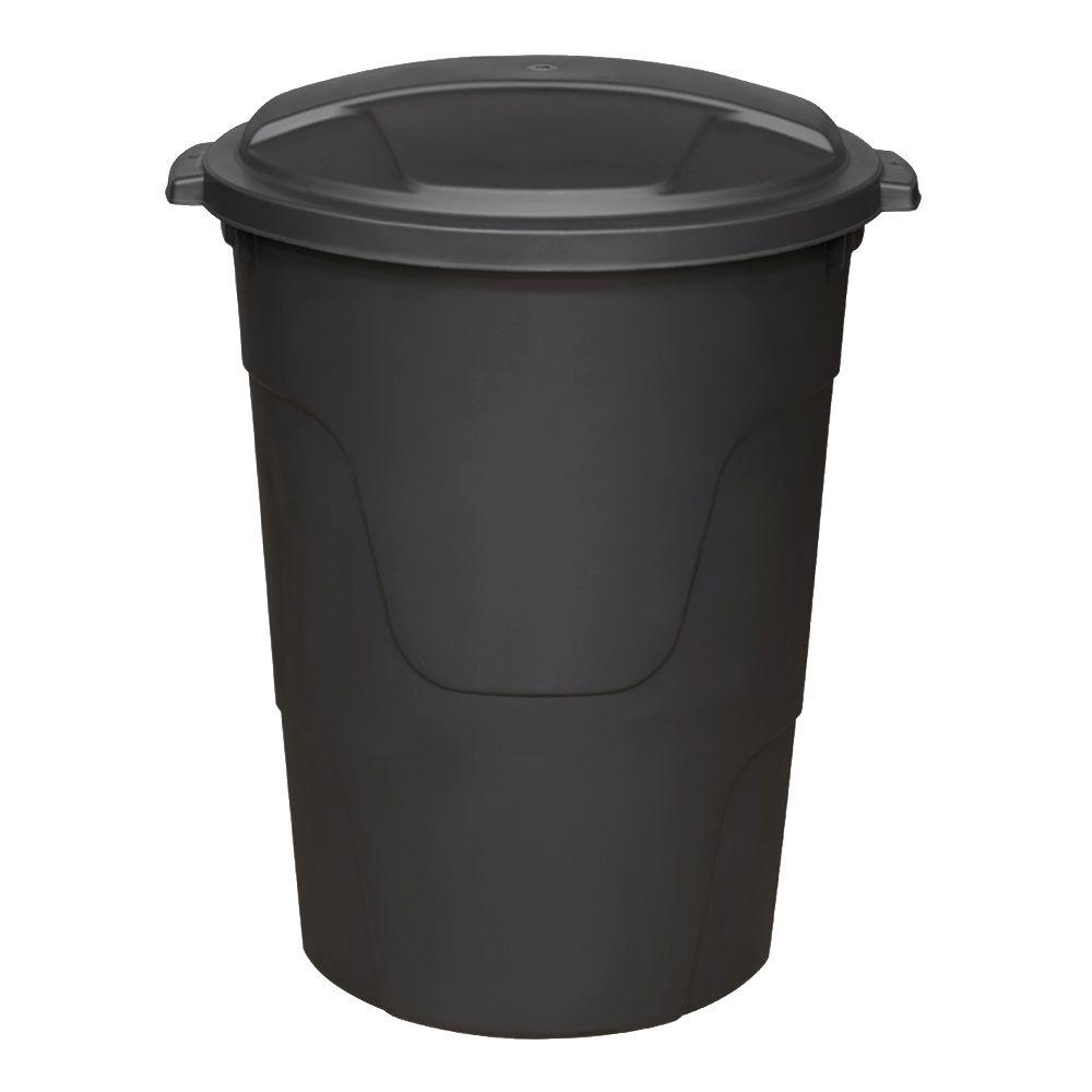 Otto Environmental Systems 32 Gal. Black Round MultiPurpose Trash Can