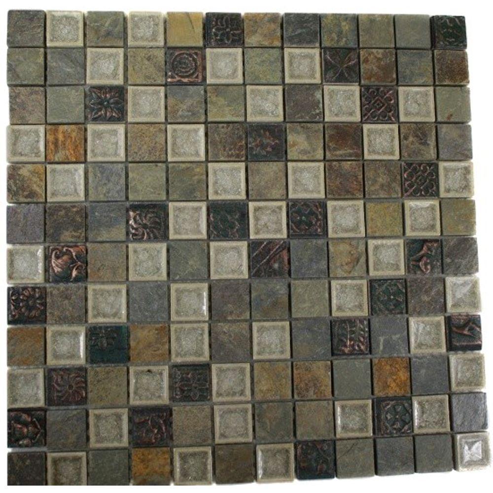 Ivy Hill Tile  Roman  Selection Emperial Slate With Deco 12 