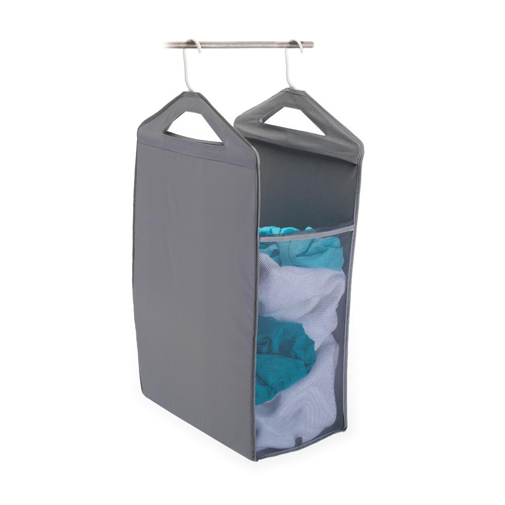 HOMZ Hanging Closet Hamper in Gray4506037EC.01 The Home