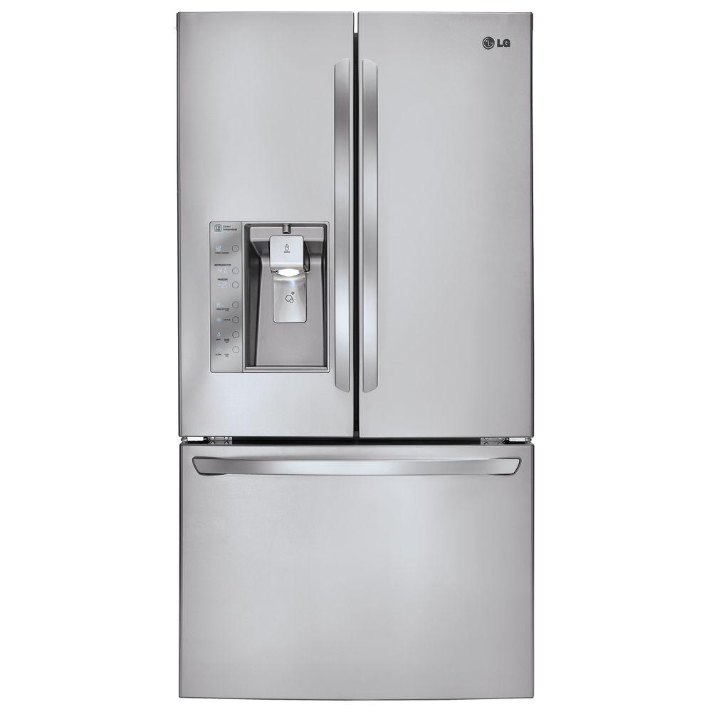 LG Electronics 28.8 cu. ft. French Door Refrigerator in Stainless Steel ...