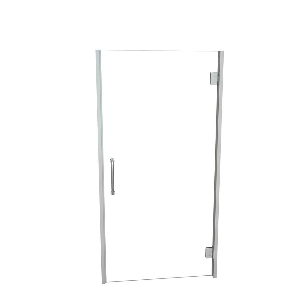 China 32 X 60 Shower Lux Brushed Nickel Archon High Hinged Frameless Shower Door With Clear Glass China Swing Shower Door 32 60 Single Threshold Shower Door