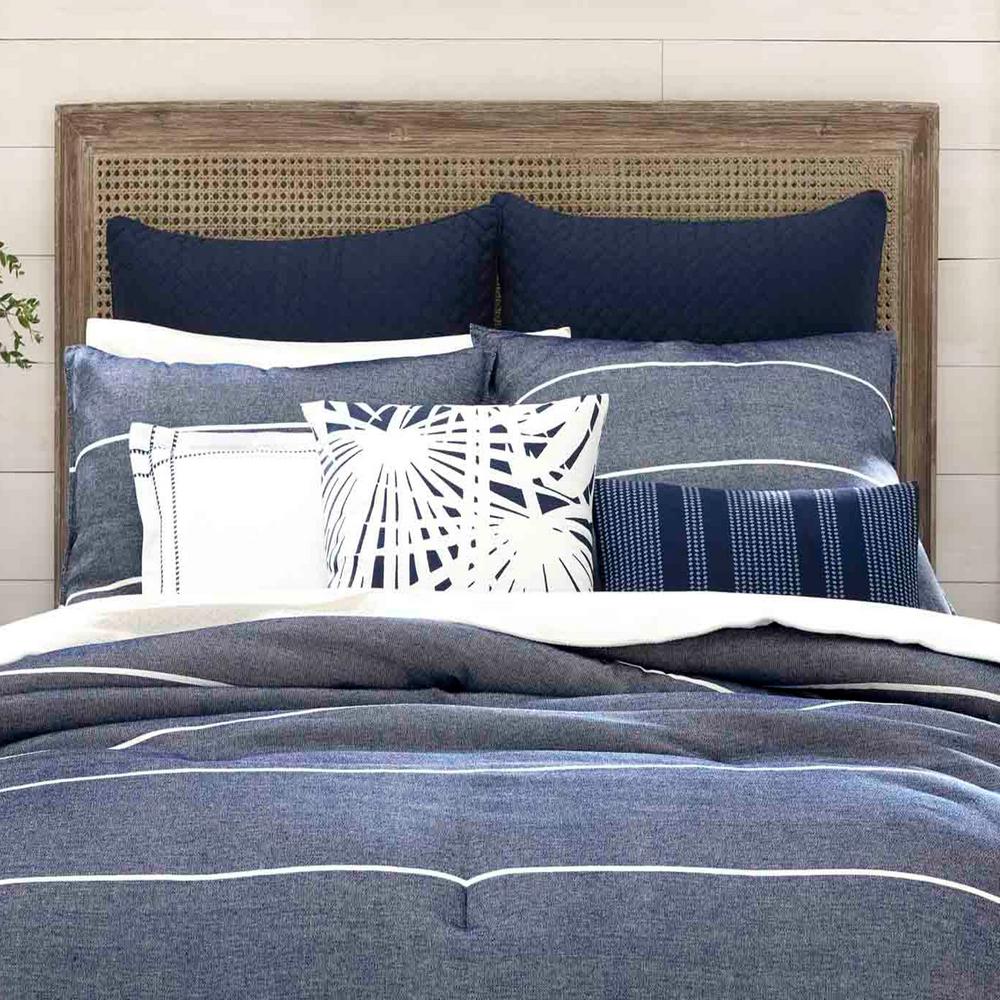 Nautica Candler Navy Euro Pillow Cover Ushsgz1103593 The Home Depot