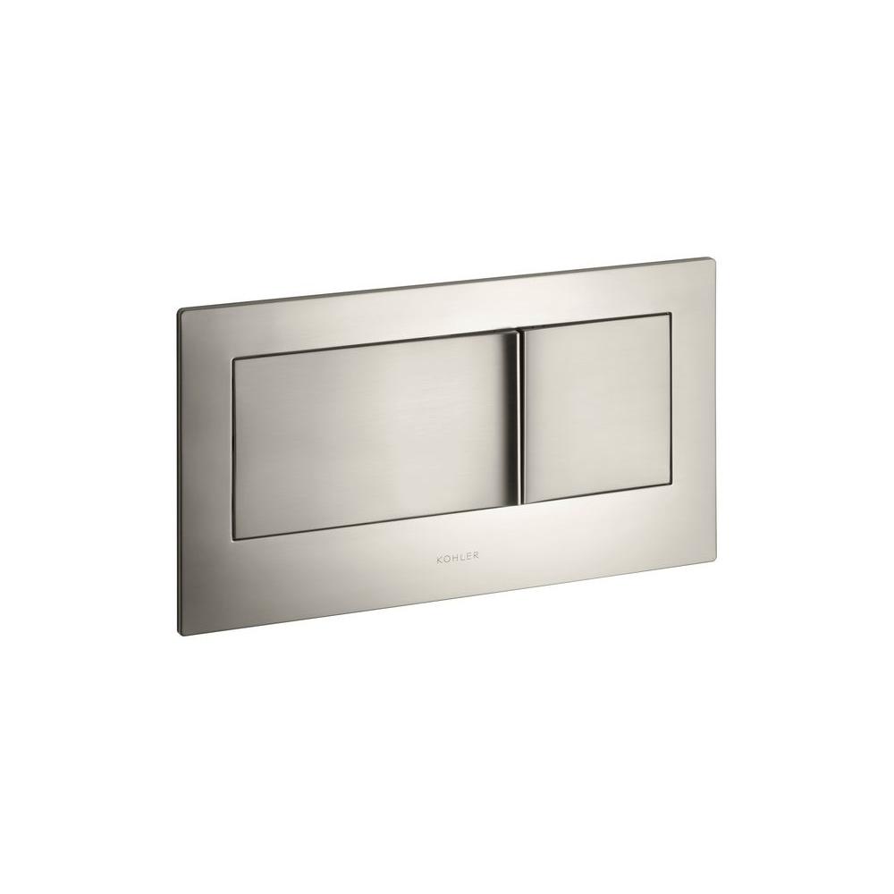 KOHLER Veil Flush Actuator Plate in Brushed Nickel6298BN The Home Depot