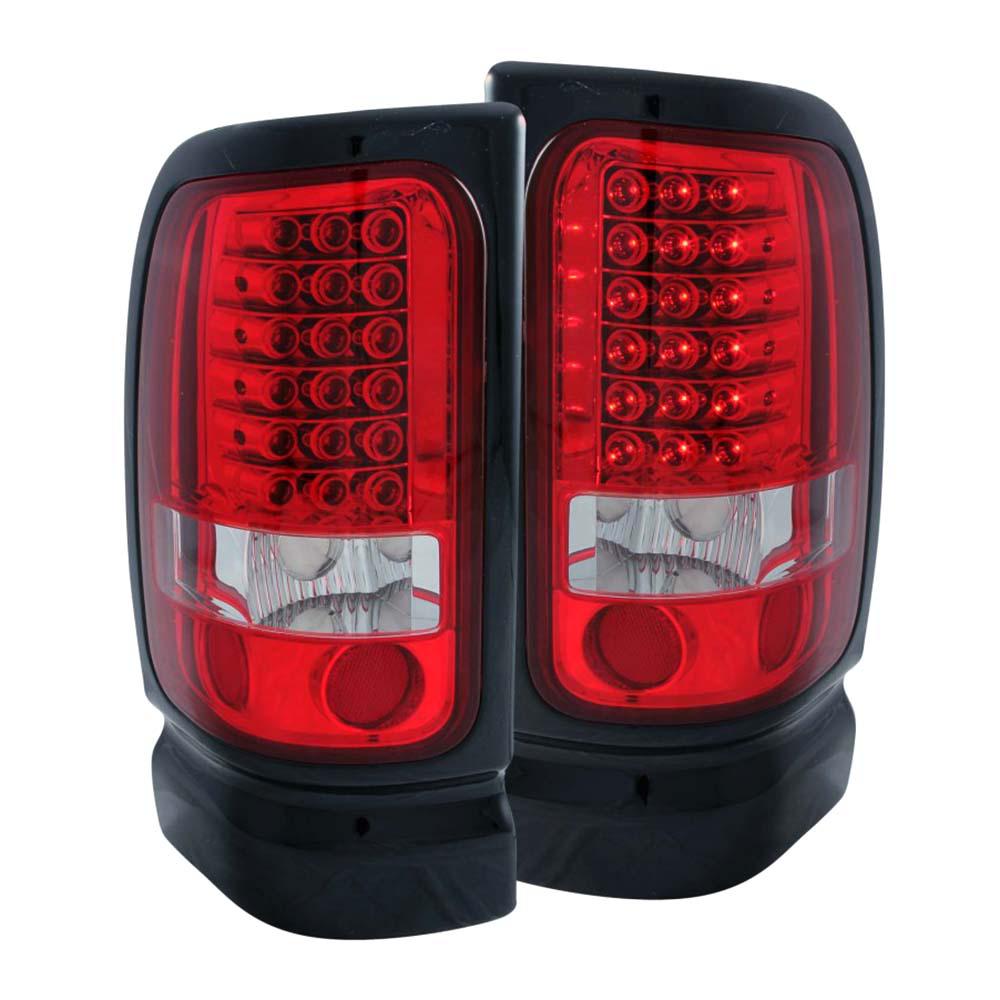 Anzo 1994 2001 Dodge Ram Led Taillights Red Clear 311052 The Home 1994 2001 Dodge Ram Led Taillights Red Clear