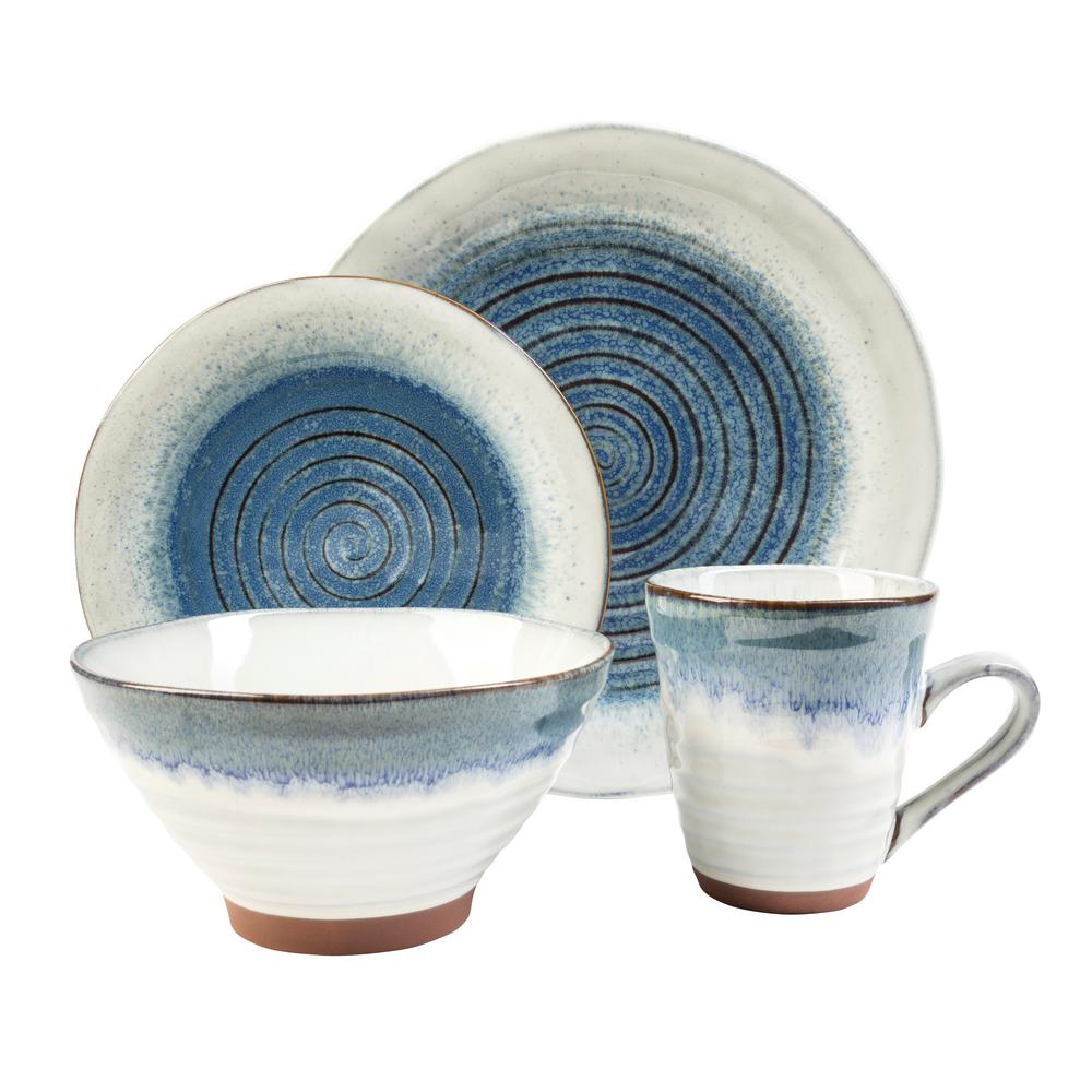 blue dishes set