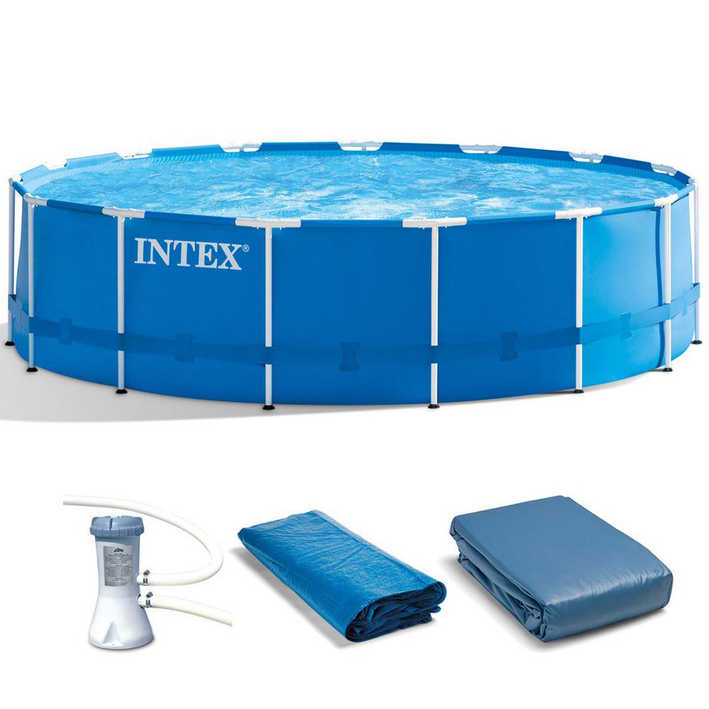 13 ft. x 32 in. Easy Set Above Ground Swimming Pool Kit and 530 GPH Pump (2Pack)2 x 28141EH
