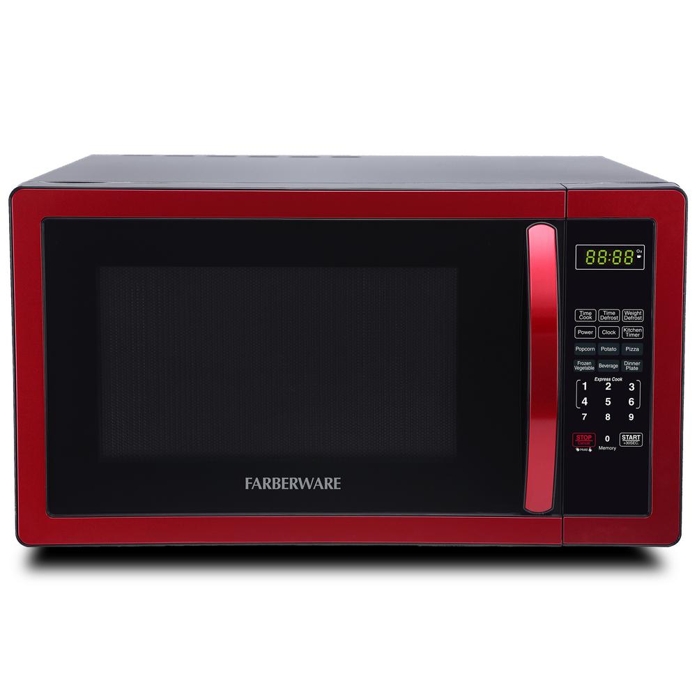 Farberware 1 1 Cu Ft 1000 Watt Countertop Microwave Oven In