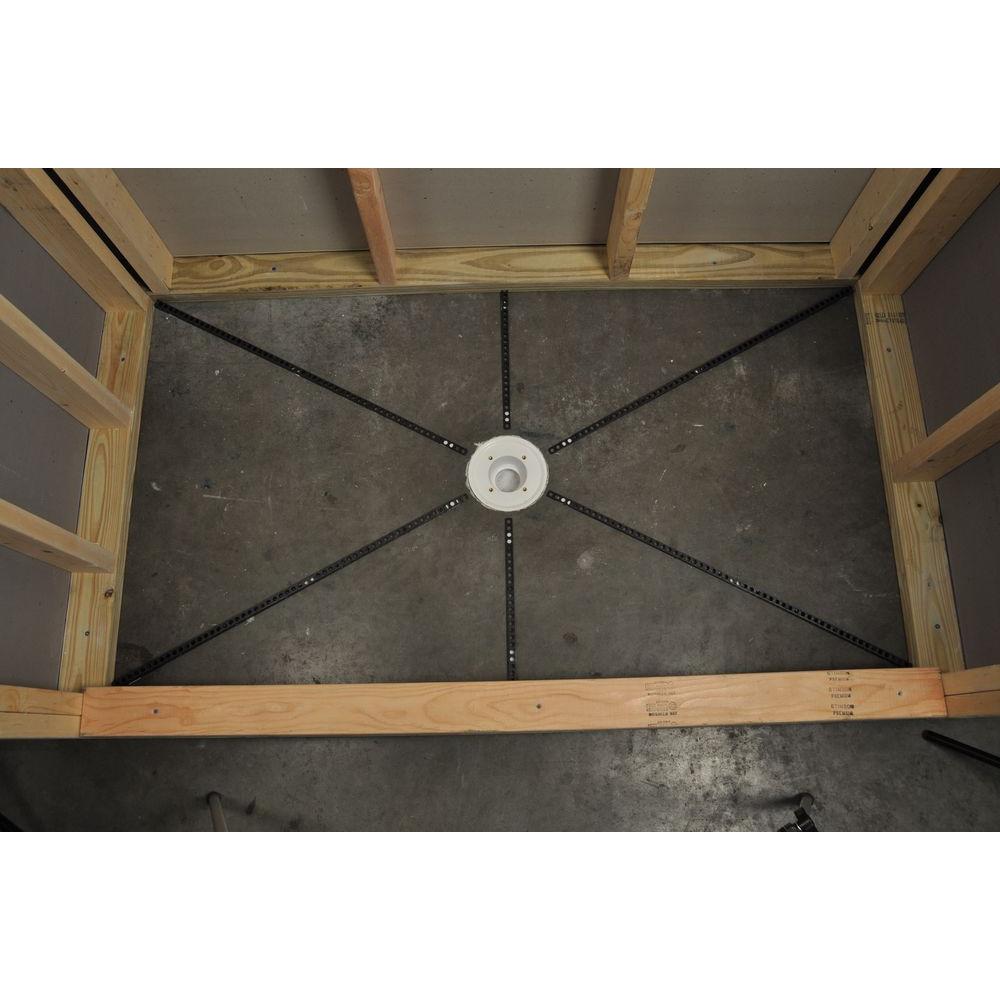 Pre-Pitch Installation Kit Custom Pitch Shower Pan Slope Liner Drain Sub Floor