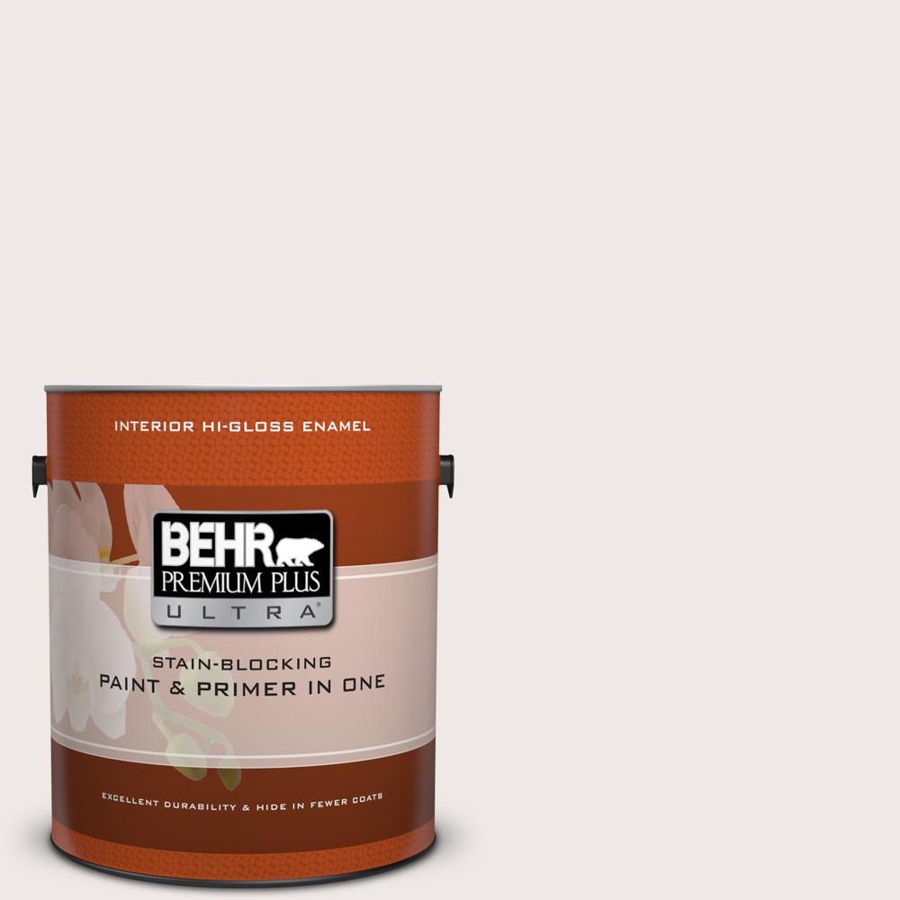 BEHR Premium Plus Ultra 1 gal. 750A1 Chalk color SemiGloss Enamel