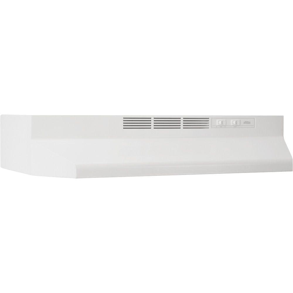 BroanNuTone 41000 Series 24 in. Ductless Under Range Hood with