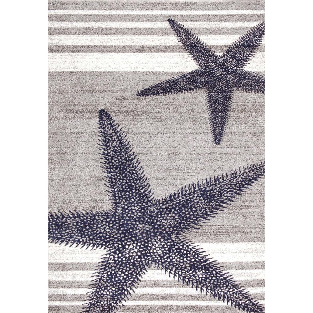 nuLOOM Thomas Paul Starfish Grey 5 ft. x 8 ft. Area RugBDTP02A508