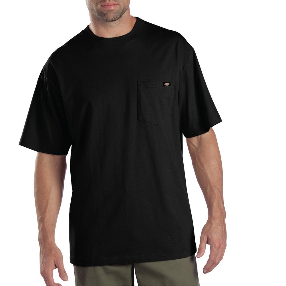 Dickies Men's Black 2-Pack T-Shirt-1144624BK3X - The Home Depot