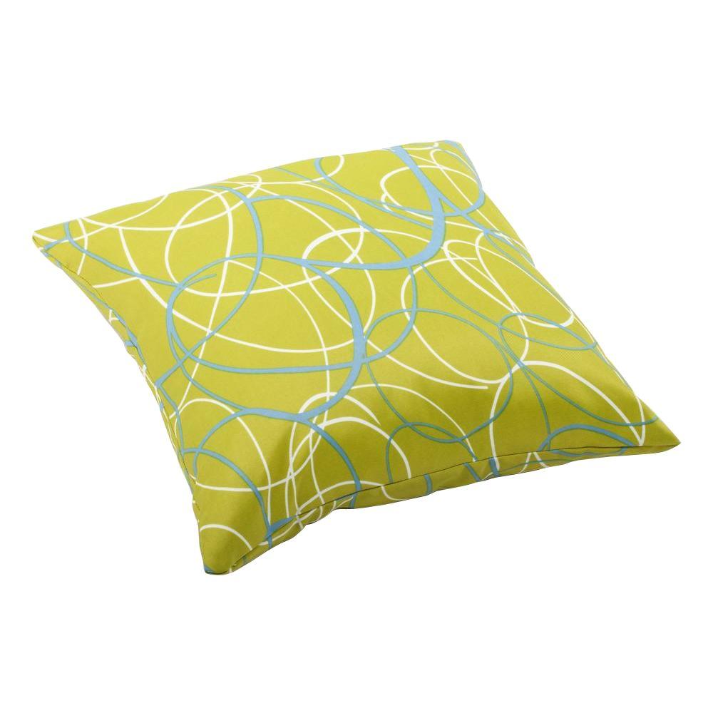 Hampton Bay Sky Medallion Square Outdoor Throw Pillow-7055 ...