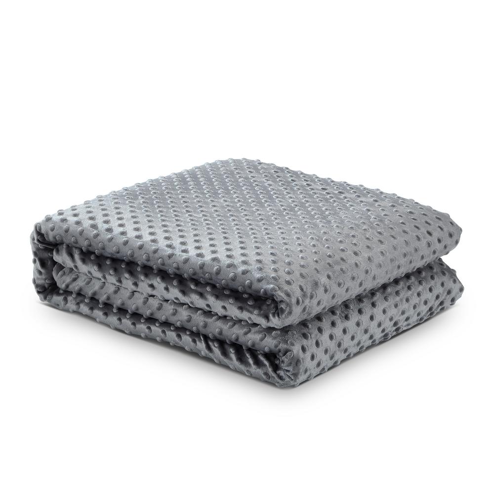 Unbranded Eshe Grey Weighted Blanket 25 lbs. 60 in. x 80 in.-B17020