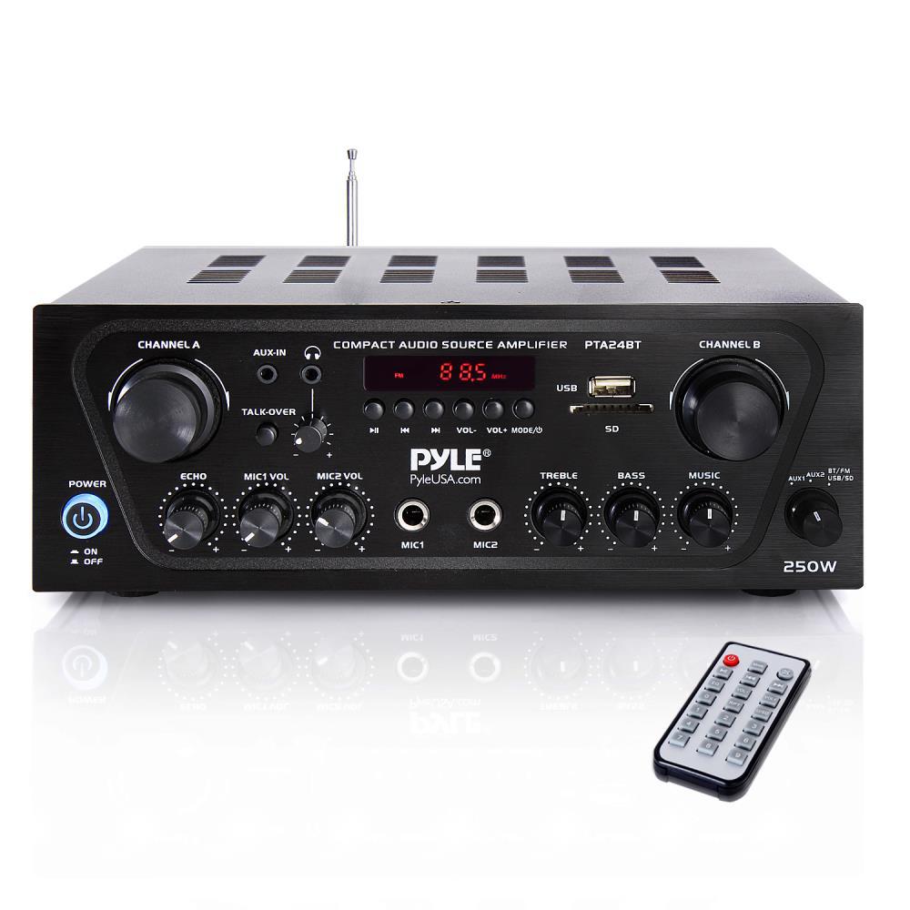 pyle wireless bluetooth power amplifier system