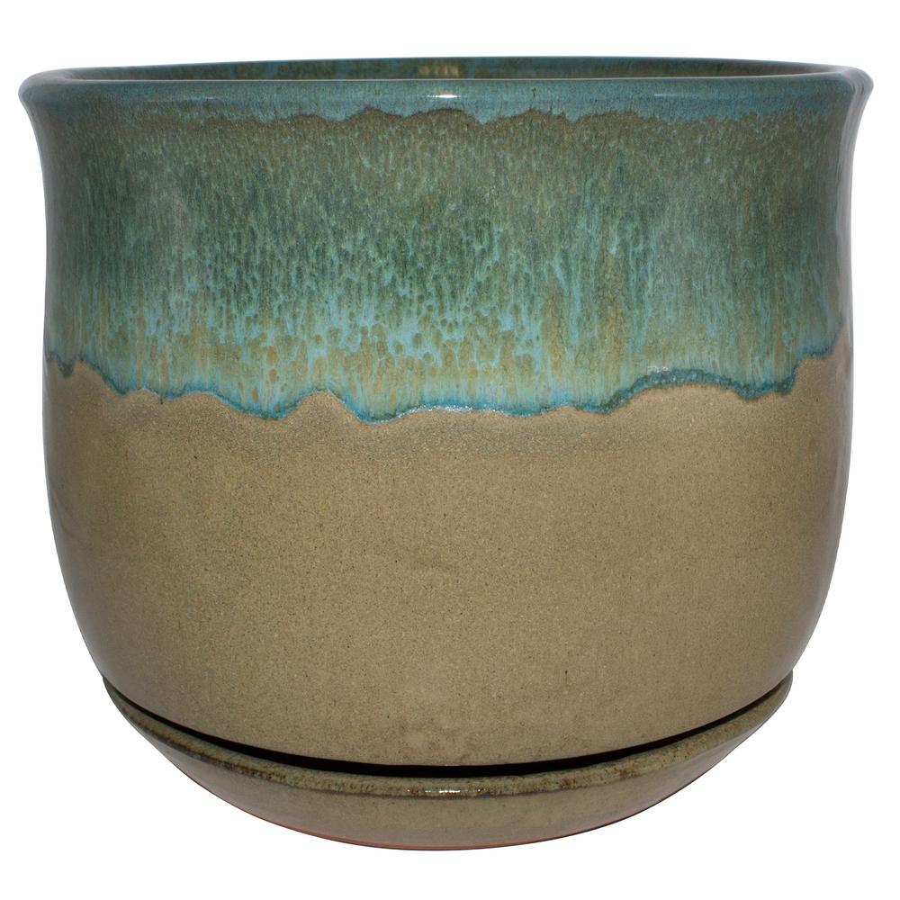 Trendspot 12 In Dia Multi Color Bella Ceramic Planter Cr11183s 120b The Home Depot