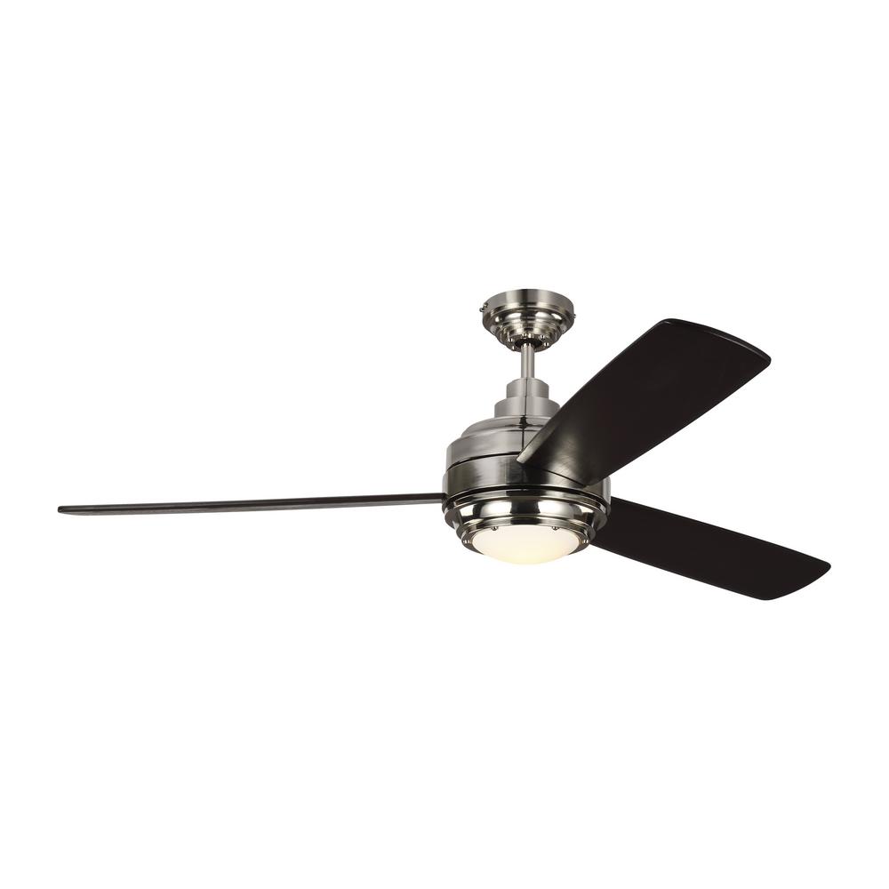 Monte Carlo TOB by Thomas O'Brien Aerotour 56 in. Integrated LED Indoor Polished Nickel Ceiling Fan with Light Kit and Remote was $699.0 now $449.97 (36.0% off)