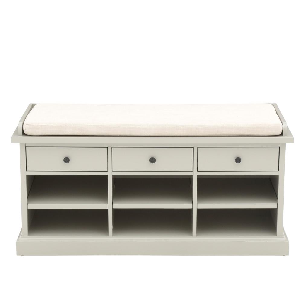 Home Decorators Collection Hampton Storage Grey Bench Sk17912d G Hampton Storage Grey Bench Home Decorators Collection