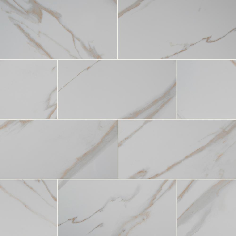 tile porcelain msi calacatta polished floor ivory sq ft case glazed depot homedepot