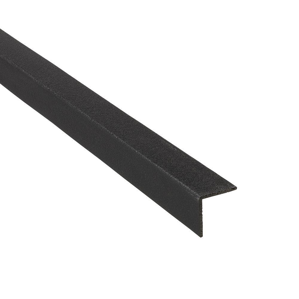 Emac Novoescuadra Black 1 In X 98 12 In Composite Maxi Tile Edging Trim Nemx751 The Home Depot 7516