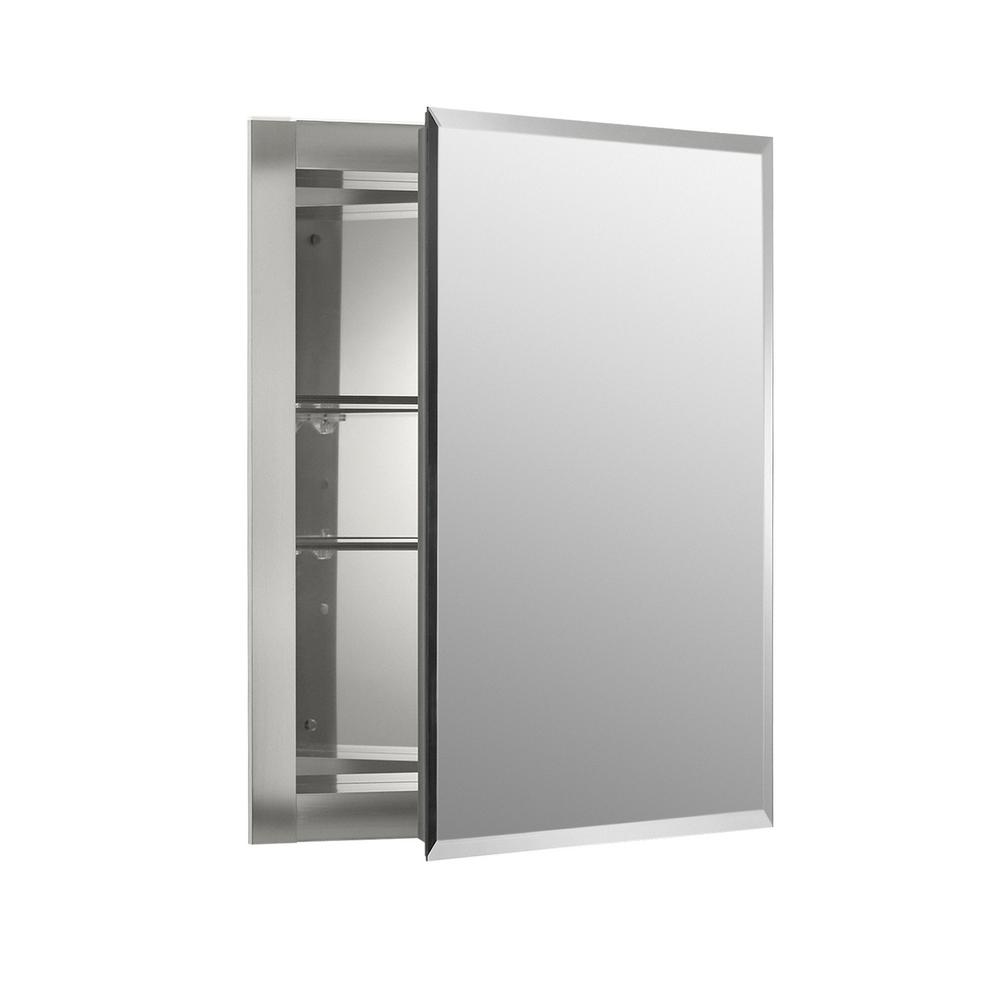 Recessed Bathroom Medicine Cabinet Storage Mirror Door Rectangle Aluminum Frame  eBay