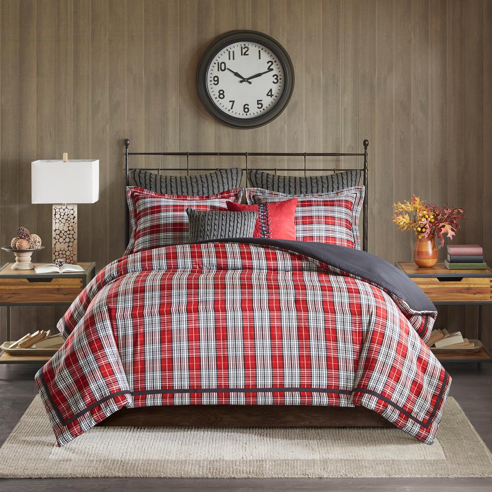 Woolrich Williamsport 4 Piece Red King Comforter Set Wr10 085