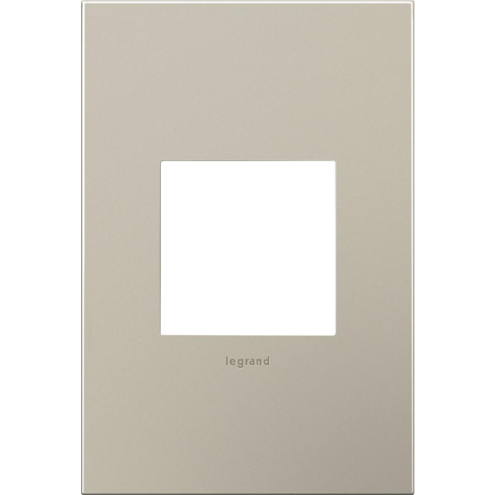 Legrand adorne 1Gang 2 Module Wall Plate Satin NickelAWC1G2SN4