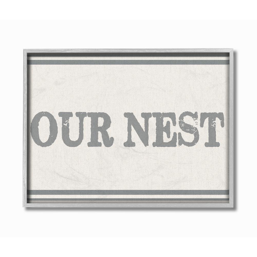 The Stupell Home Decor Collection 11 In X 14 In Our Nest Flour