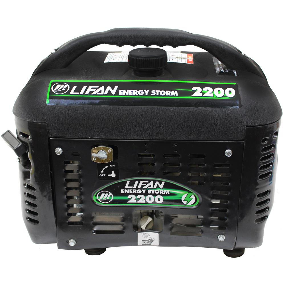LIFAN Energy Storm 2,200Watt Gasoline Powered Generator for Camping