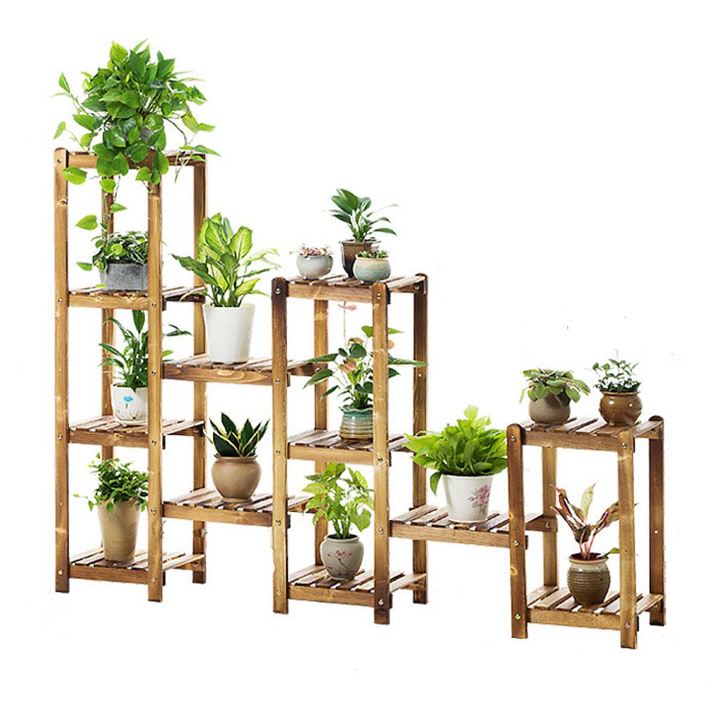 Unbranded 6 Tier Plant Stand Wood Plant Shelf Holder Indoor Outdoor Flower Rack Display Storage Shelves Tdjw Lwjhj0033 The Home Depot