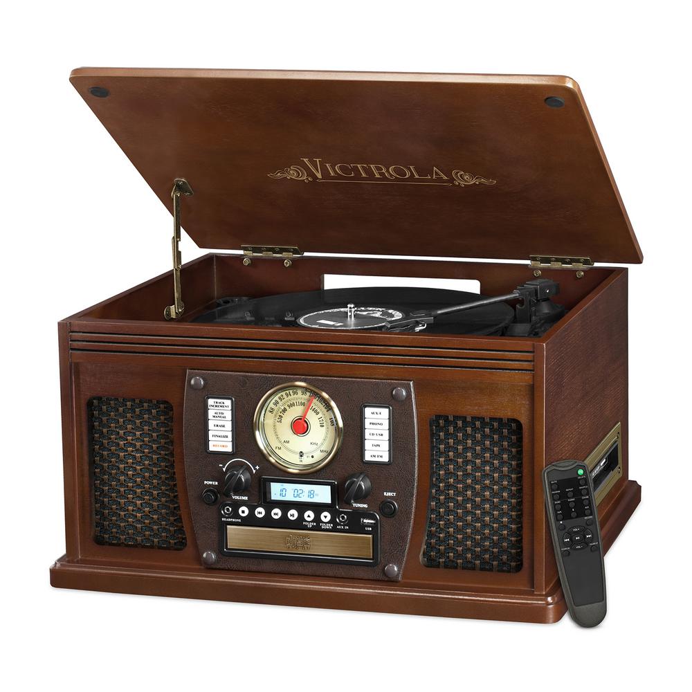 Victrola Wood 8 In 1 Nostalgic Bluetooth Record Player With Usb Victrola Wood 8 In 1 Nostalgic Bluetooth Record Player With Usb Encoding And 3